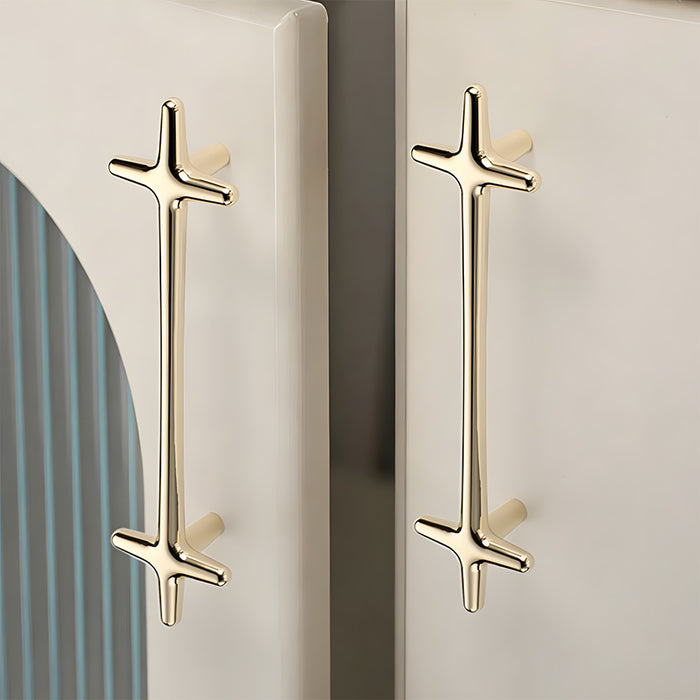 Modern Bright Silver Zinc Alloy Cabinet Pulls and Handles