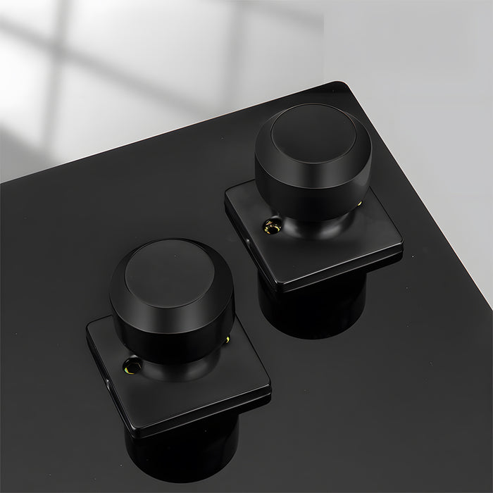 Black Simple Round Door Knob for Room