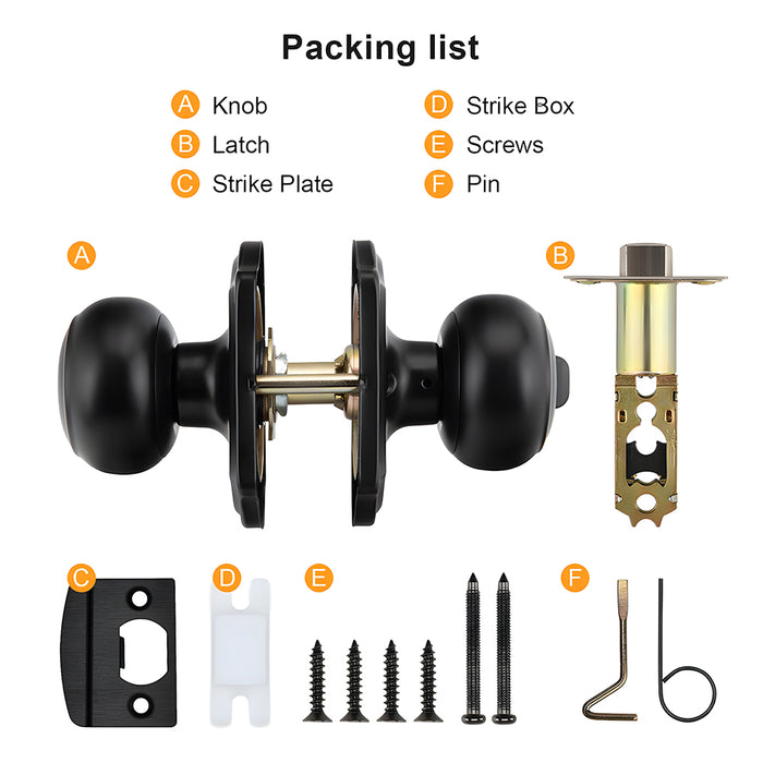 ‎Stainless Steel Interior Door Privacy & Passage Door Knob