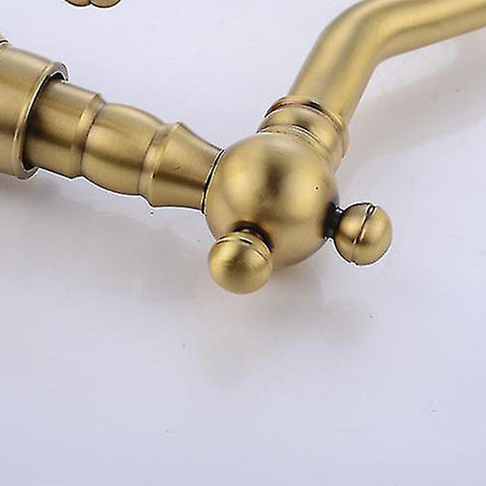 Antique Single Hole Hot and Cold Bathroom Sink Faucet