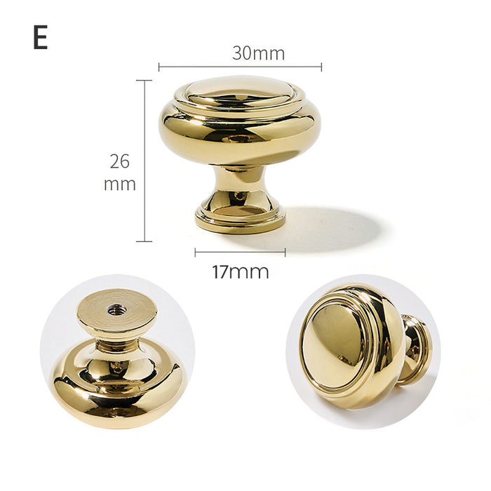Beautify Holes Gold Kitchen Cabinets knobs with Backplate