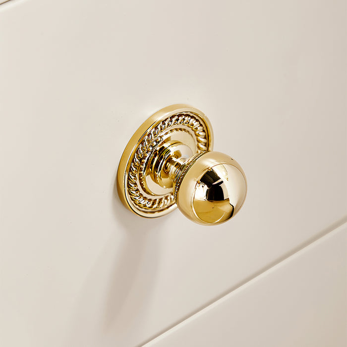 Beautify Holes Gold Kitchen Cabinets knobs with Backplate