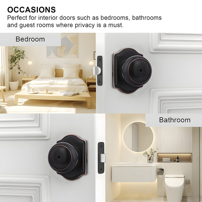 ‎Stainless Steel Interior Door Privacy & Passage Door Knob