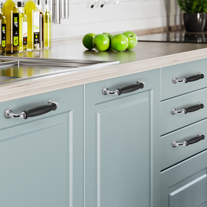 European Solid Zinc Alloy Kitchen Cabinet Handles
