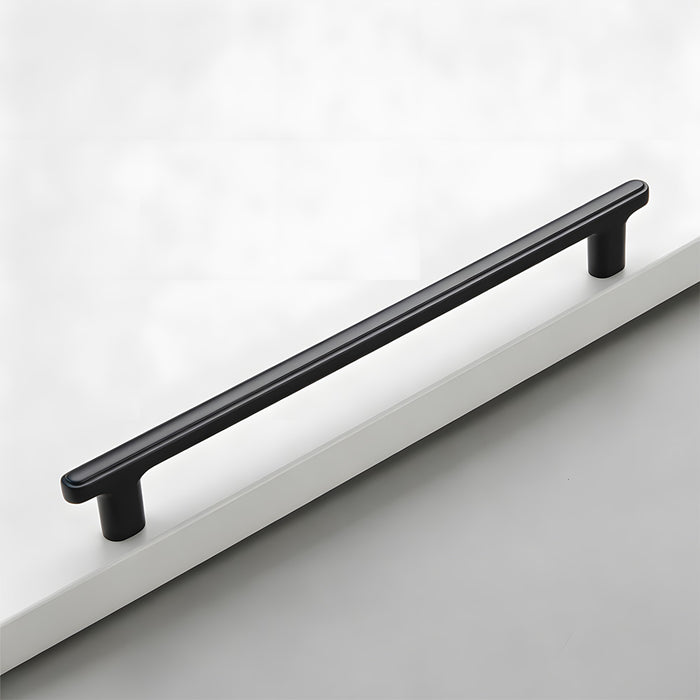Modern Zinc Alloy T Bar Knobs & Grooved Bar Cabinet Pulls