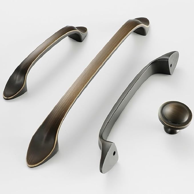 Modern Luxe Brass Drawer Pulls Kitchen Cabinet Handles