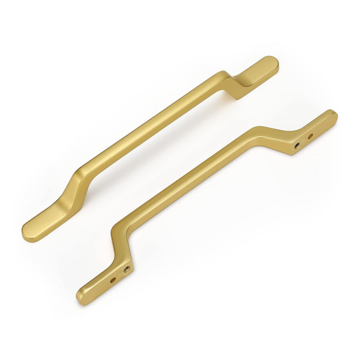 5 Inch Brushed Brass Drawer Pulls Cabinet Handles