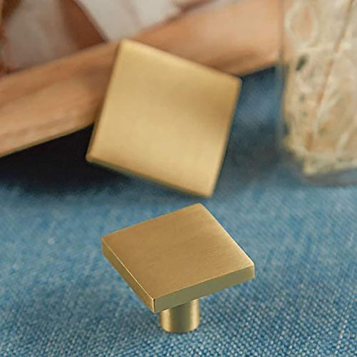 Modern Gold Brass Kitchen Cabinet Handles