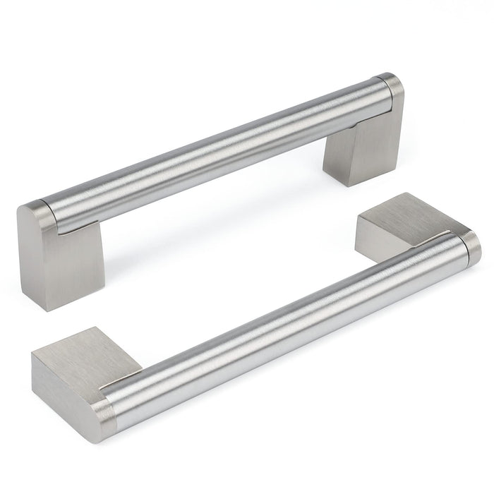 Brushed Nickel Kitchen Cabinet Handle Stainless Steel Silver Drawer Pulls