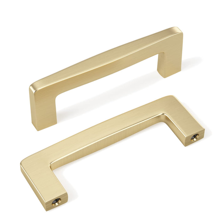 Gold Cabinet Pulls Brushed Brass Drawer Handles Solid Kitchen Door Handles