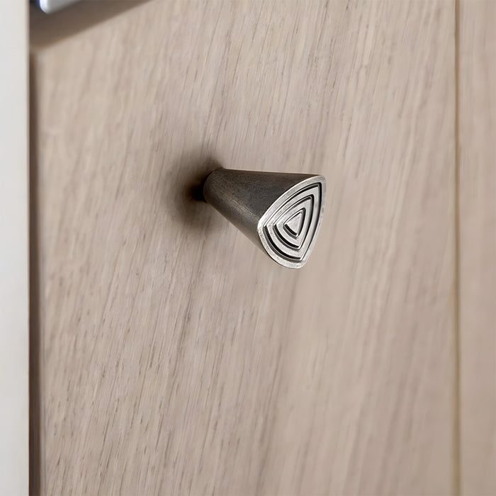 Vintage Geometric Triangle Cabinet Knobs