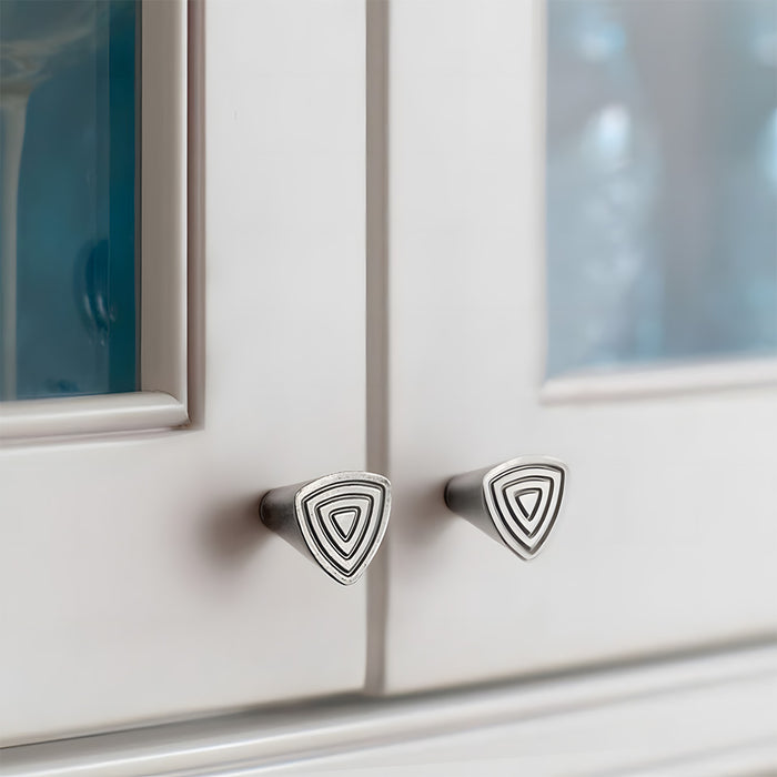 Vintage Geometric Triangle Cabinet Knobs