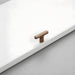 Modern Zinc Alloy T Bar Knobs & Grooved Bar Cabinet Pulls