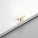 Modern Zinc Alloy T Bar Knobs & Grooved Bar Cabinet Pulls