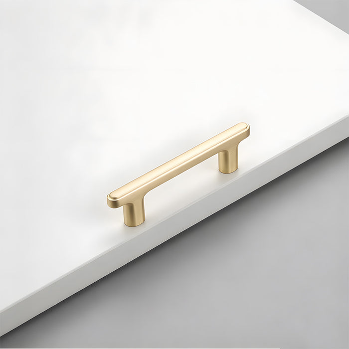 Modern Zinc Alloy T Bar Knobs & Grooved Bar Cabinet Pulls