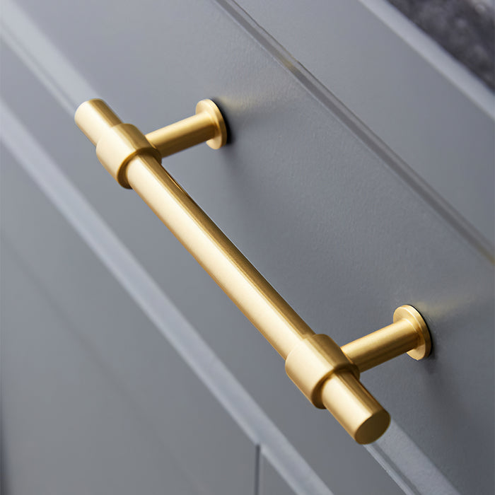 Gold Brass T-shaped Cabinet Handles
