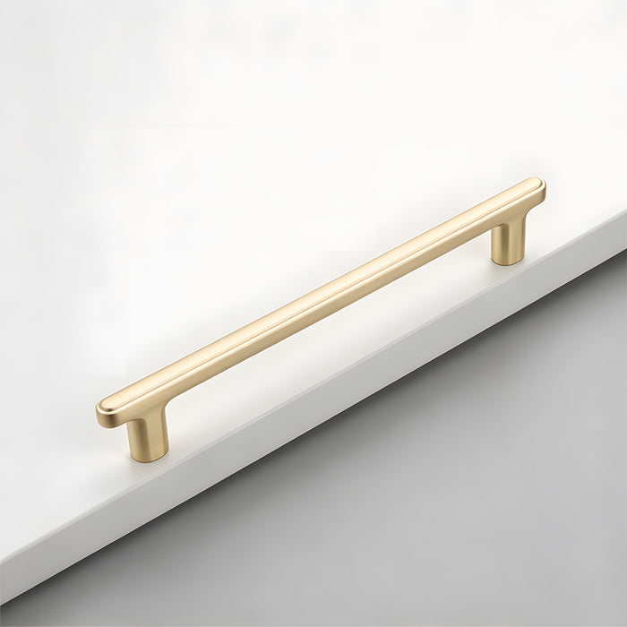Modern Zinc Alloy T Bar Knobs & Grooved Bar Cabinet Pulls