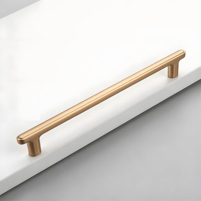 Modern Zinc Alloy T Bar Knobs & Grooved Bar Cabinet Pulls