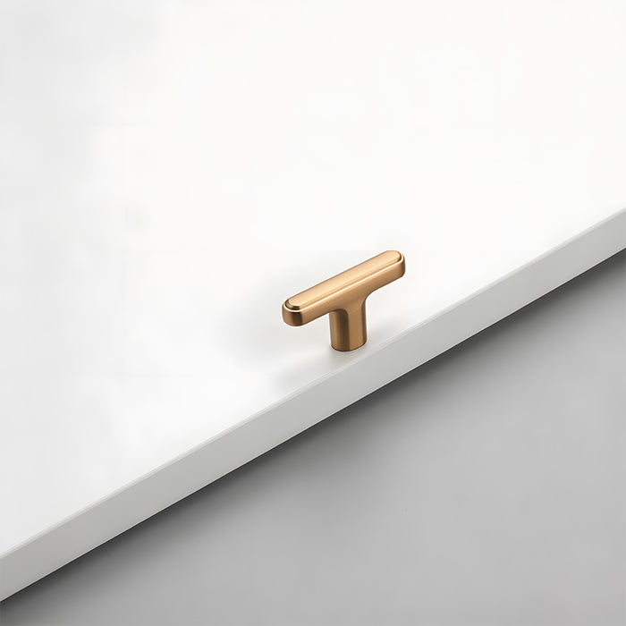 Modern Zinc Alloy T Bar Knobs & Grooved Bar Cabinet Pulls