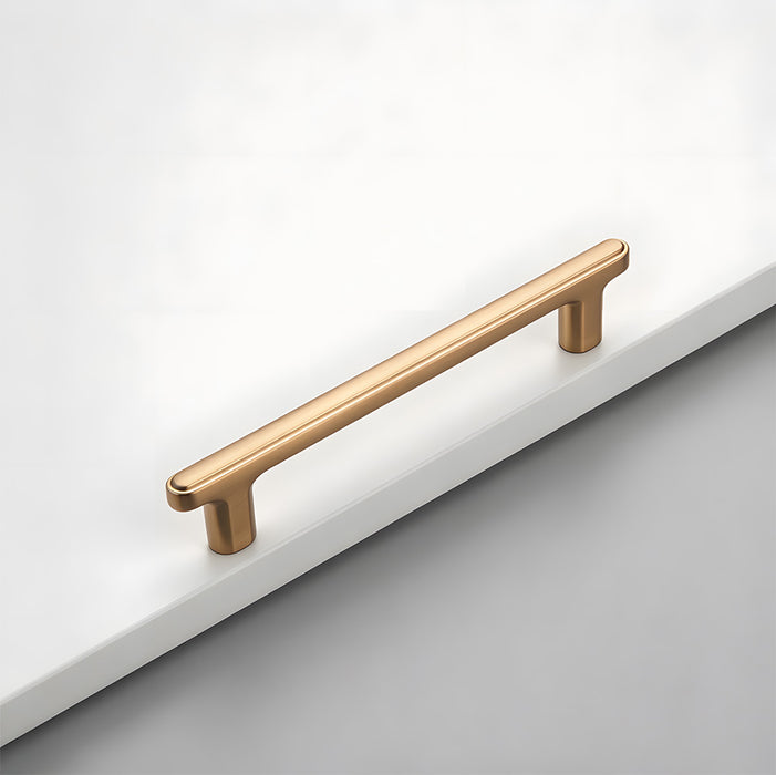 Modern Zinc Alloy T Bar Knobs & Grooved Bar Cabinet Pulls