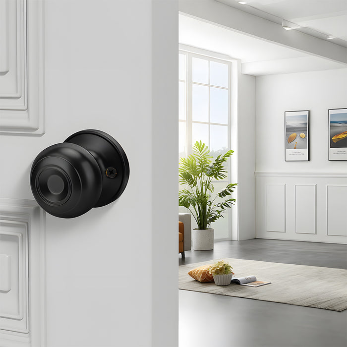 Keyless Round Dummy Passage Privacy Interior Door Knobs