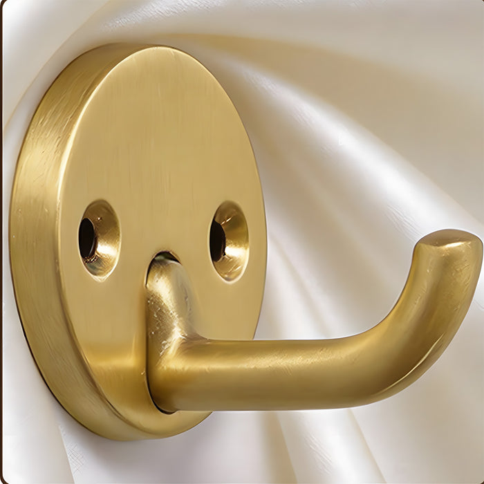 Modern Solid Brass Round Towel & Coat Hooks