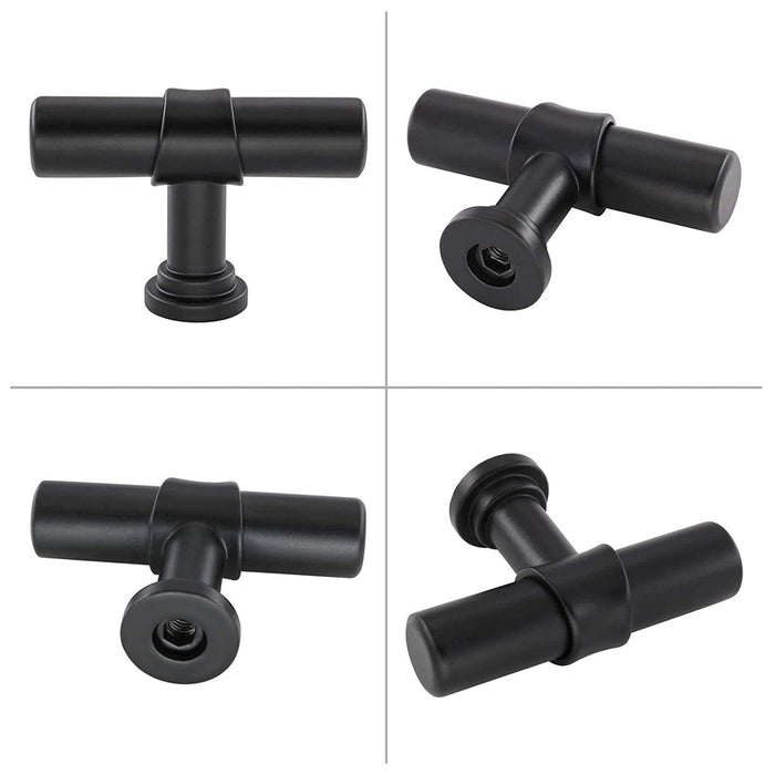 Elevate Your Kitchen Design with 10-Pack Matte Black Euro-Style Cabinet Handles and Knobs - Goldenwarm Elevate Your Kitchen Design with 10-Pack Matte Black Euro-Style Cabinet Handles and Knobs - Goldenwarm