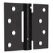 4 Inch Black Self Closing Spring with Square Corners Door Hinges