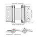 3" Stainless Steel Cafe Saloon Door Swing Self Closing Double Action Spring Hinge
