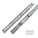 LONTAN 16 inch Heavy Duty Soft Close Drawer Slides 1 Pair 3 Fold Full Extension Ball Bearing Drawer Glides Side Mount Cabinet Rails with Rear Mounting Brackets 100lb Capacity