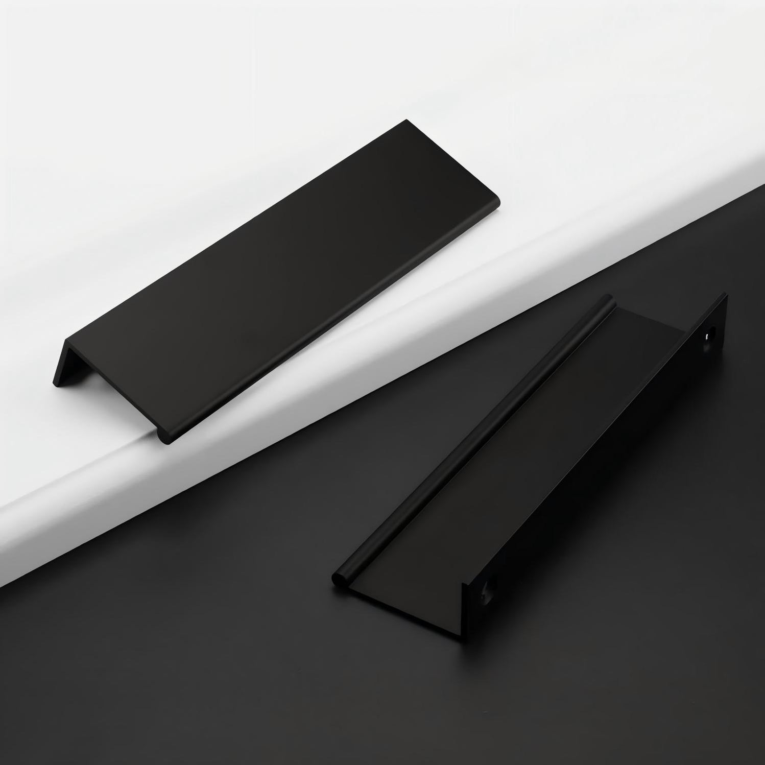 Goldenwarm Cabinet Edge Pull Modern Cabinet Handles Kitchen Cabinet ...