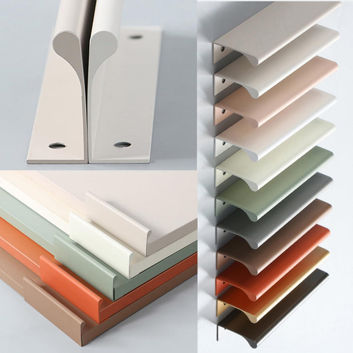 Modern Refined Cabinet Edge Finger Pulls For Kitchen