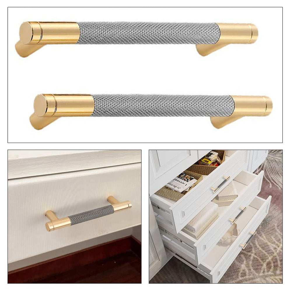 Goldenwarm Cabinet Pulls Luxury T-Bar Kitchen Bathroom Door Cabinet Handles