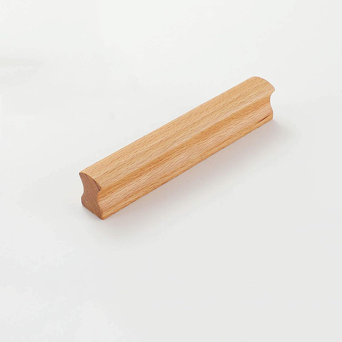 Modern Solid Natural Wood Drawer Pulls