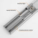 LONTAN Soft Close Drawer Slides 12 Inch 5 Pairs Heavy Duty Ball Bearing Dresser Drawer Glides 9.76" Extension Side Mount Kitchen Cabinet Rails 100lb Capacity