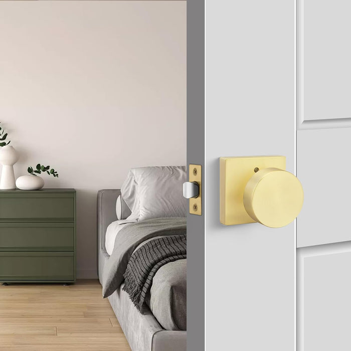 Privacy Square Door Knobs for Doors Bathroom Bedroom