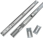 LONTAN 16 inch Heavy Duty Soft Close Drawer Slides 1 Pair 3 Fold Full Extension Ball Bearing Drawer Glides Side Mount Cabinet Rails with Rear Mounting Brackets 100lb Capacity