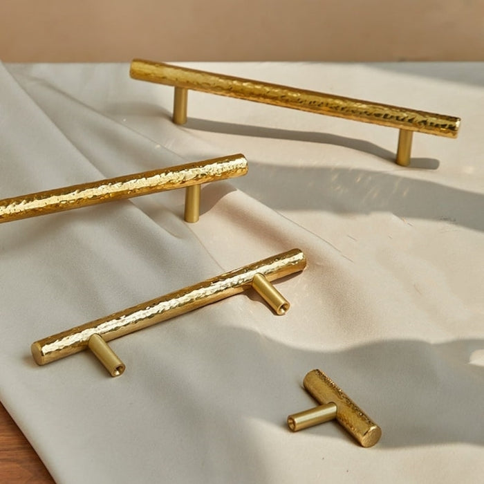 Luxury Solid Golden Round Brass Drawer Wardrobe And Door  Handle