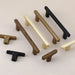 Modern Zinc Alloy T Bar Knobs & Grooved Bar Cabinet Pulls