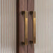 Square Textured Gold & Black Drawer Handles