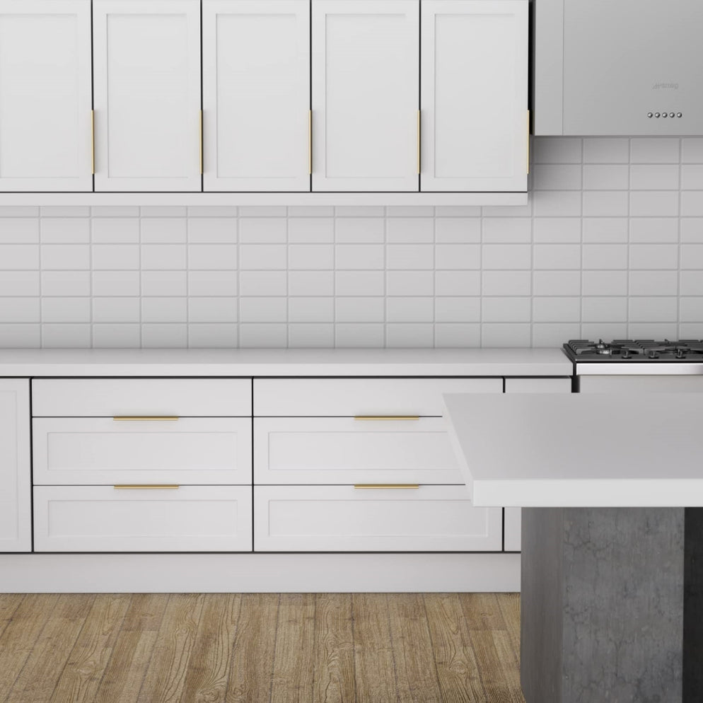 Goldenwarm Cabinet Edge Pull Modern Cabinet Handles Kitchen Cabinet ...