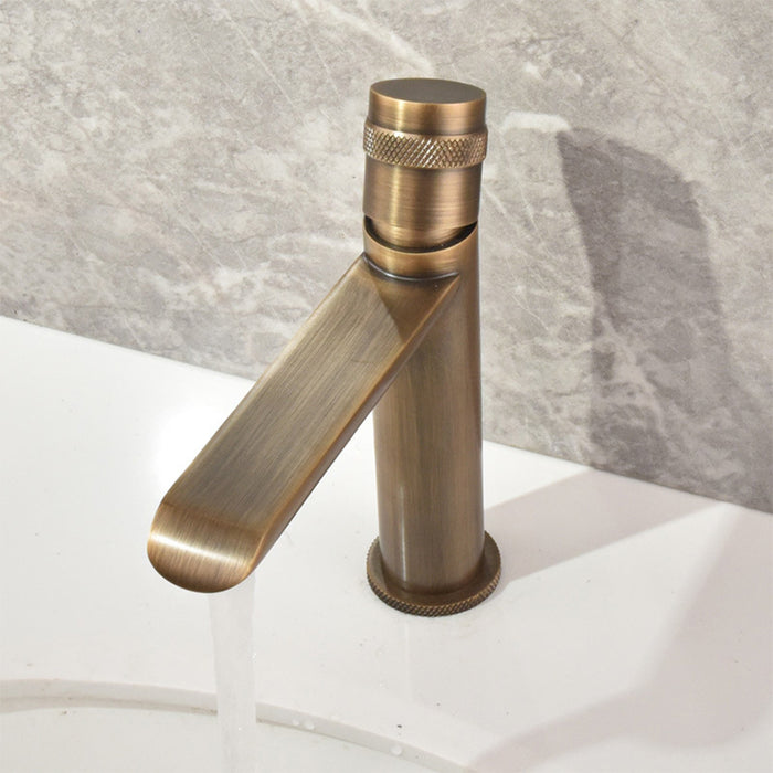 Heavy Duty Single Hole Brass Bathroom Sink Faucets
