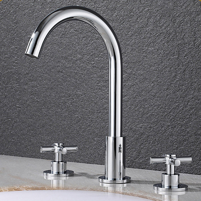 Modern 2-handle Brass Widespread Bathroom Sink Faucets
