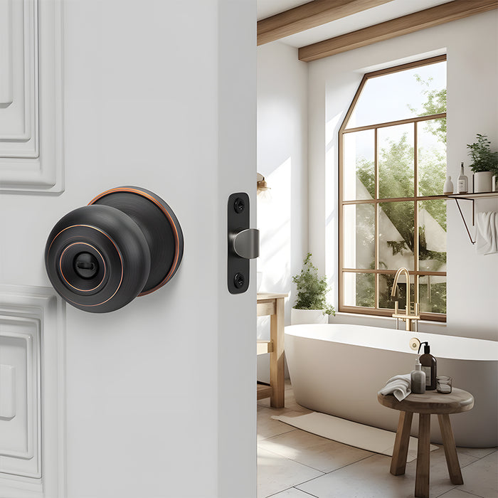 Keyless Round Dummy Passage Privacy Interior Door Knobs