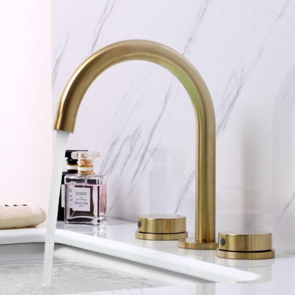 Goldenwarm Vintage Bathroom Faucets 3 Hole Bathroom Faucets Widespread