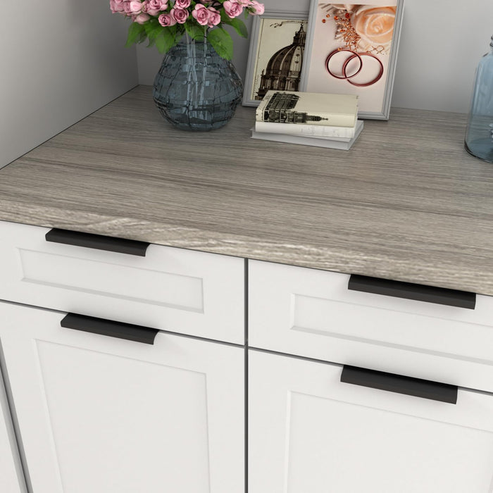 Modern Brushed Brass Finger Edge Pulls for Cabinets