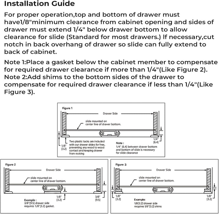 LONTAN 1 Piece Black Center Mount Drawer Slides 12 Inch - Bottom Centered Drawer Mount 3/4 Extension Heavy Duty Drawer Glides for Cabinets, Dressers, and Furniture – Smooth and Quiet Operation