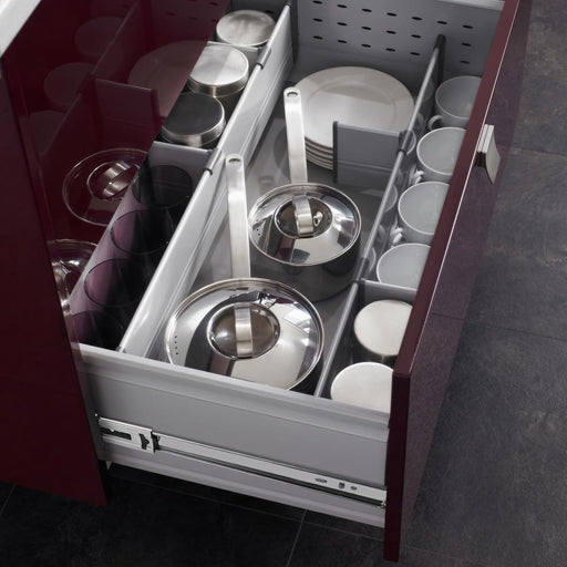 LONTAN 1 Pair Full Extension Ball Bearing Drawer Slides 12 14 16 18 20 22 24 Inch Silver Side Mount File Cabinet Rails Dresser Metal Runner Trash Can Kitchen Slider Glide 100 LB Load Capacity