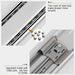 LONTAN 1 Pair Soft Close Drawer Slides 14 Inch Kitchen Drawer Slides - Ball Bearing 3 Fold 12.4" Extension Heavy Duty Drawer Slides, 100LB Capacity