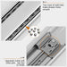 LONTAN Soft Close Drawer Slides 12 Inch 5 Pairs Heavy Duty Ball Bearing Dresser Drawer Glides 9.76" Extension Side Mount Kitchen Cabinet Rails 100lb Capacity
